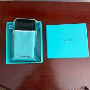 Tiffany black leather belt (no buckle)